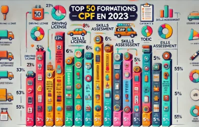 Top 50 des formations CPF préférées par les Français en 2023