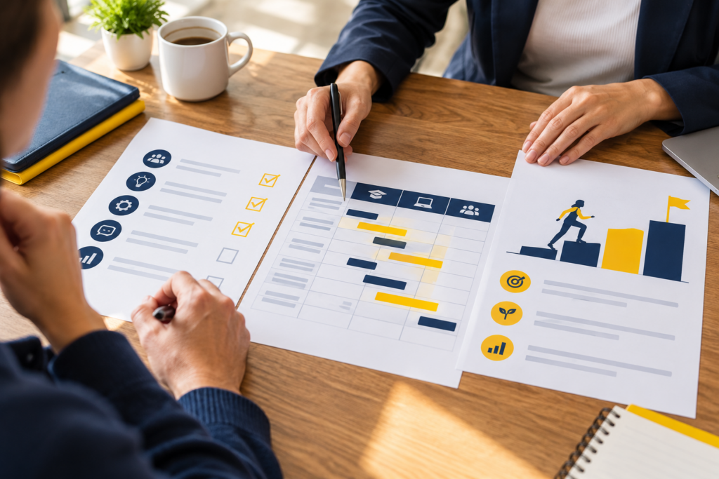 Comparaison des objectifs, compétences et modalités d’une formation professionnelle